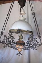 majolica olielamp, Antiek en Kunst, Antiek | Lampen, Ophalen