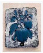 Stenen gips gegoten wandstuk paprika’s keuken 21,5 x 17 cm, Antiek en Kunst, Ophalen of Verzenden