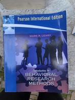 Introduction to behavioral research methods / pearson / mark, Boeken, Psychologie, Ophalen of Verzenden, Zo goed als nieuw, Mark r. Leary