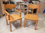 Houten Kinderstoeltjes - Set van 2, Huis en Inrichting, Stoelen, Gebruikt, Twee, Bruin, Klassiek