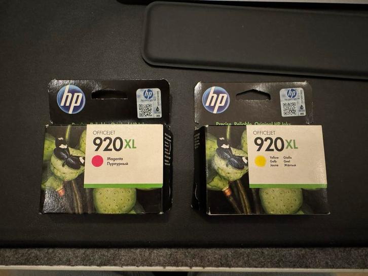 Set HP 920XL Origineel Magenta, Geel + Compatible Zwart, Computers en Software, Printerbenodigdheden, Nieuw, Cartridge, Ophalen of Verzenden