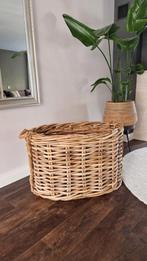 Grote robuuste rieten mand 90x60 cm, hoogte 58cm, Ophalen, Zo goed als nieuw, Rechthoekig, Riet