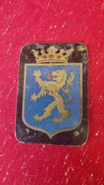 Antiek auto schildje, bumper schildje geen emaille, Ophalen of Verzenden, Gebruikt, Auto's