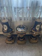 Groot vazen set, Overige kleuren, Ophalen of Verzenden, Minder dan 50 cm, Glas