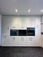 Een nette keuken met 100x240cm eiland, Ophalen, Gebruikt, U-keuken, Wit