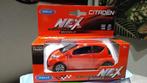 Welly Citroën C1 MK1 2005 Peugeot 107 Aygo RED 1:34 nieuw, Ophalen of Verzenden, Nieuw, Auto