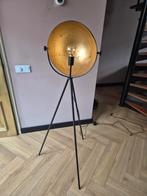 Stijlvolle Vloerlamp Zwart/Goud, Huis en Inrichting, Lampen | Vloerlampen, Ophalen, Zo goed als nieuw, Metaal, Modern