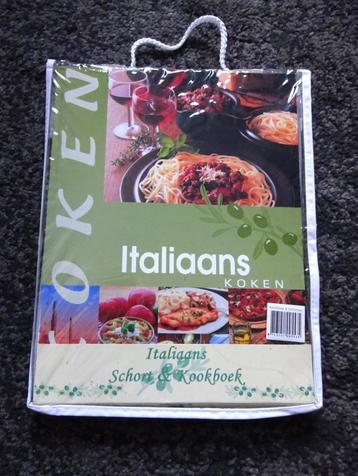 Kookboek Italiaans met schort beschikbaar voor biedingen