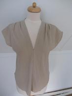 Top 40/42, beige, V-hals, korte mouw, NIEUW, Maat 38/40 (M), Beige, Nieuw, Ophalen of Verzenden