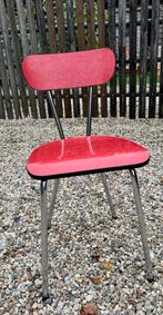 Vintage Formica Stoel Jaren 50/60, Huis en Inrichting, Stoelen, Ophalen, Zo goed als nieuw, Metaal, Eén