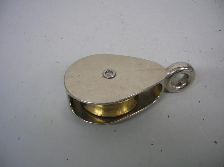 RVS katrol, messing schijf, Watersport en Boten, Accessoires en Onderhoud, Nieuw, Lijn of Blok, Ophalen of Verzenden