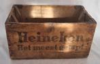 Vintage Heineken bier kratje van hout, Verzamelen, Biermerken, Ophalen of Verzenden, Zo goed als nieuw, Overige typen, Heineken