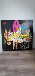 Origineel schilderij Erik Zwezerijnen ' De philosoof'., Antiek en Kunst, Ophalen of Verzenden