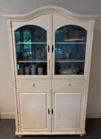 Buffetkast/Vitrinekast met glazen deuren, Ophalen, Gebruikt, 100 tot 150 cm, 150 tot 200 cm