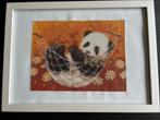 Schilderij panda, Ophalen of Verzenden, Nieuw, Hout, Minder dan 50 cm