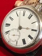 zilveren snek/fusee dubbel kast zakhorloge, Antiek en Kunst, Ophalen of Verzenden