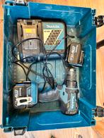 Makita DDF470 accu boormachine gebruikt | 2 accu’s 14.4 volt, Gebruikt, Variabele snelheid, 400 tot 600 watt, Ophalen