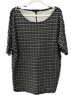 COMMA shirt blauw wit 44 prachtige basic vrijwel nieuw, Maat 42/44 (L), Comma, Zo goed als nieuw, Korte mouw