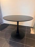 Ronde Tafel Zwart van Jysk, Huis en Inrichting, Ophalen, Gebruikt, 100 tot 150 cm, Rond