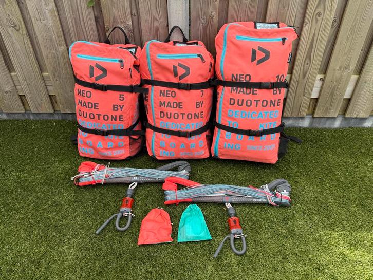 Duotone Neo Kite Set - Compleet!, Watersport en Boten, Kitesurfen, Gebruikt, Kitesurf-set, 8 m², Geen board, Ophalen