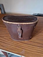 Vintage 7x50 Verrekijker met Leren Tas, Ophalen, Gebruikt, Minder dan 8x, Porro (met knik)