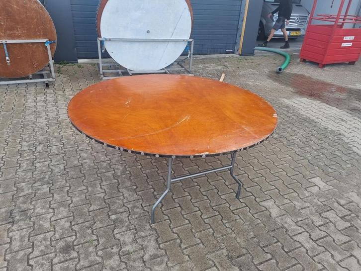 Ronde dinertafels diam. 180 cm, Huis en Inrichting, Tafels | Eettafels, Gebruikt, 150 tot 200 cm, 150 tot 200 cm, Vijf personen of meer