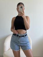 NIEUW partij kleding 32x Denim shorts zwart & blauw met riem, Ophalen of Verzenden, Nieuw