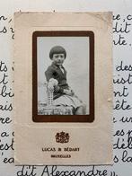 Oude schoolfoto - België - meisje 6,5 jaar, Verzamelen, Gebruikt, Foto, Ophalen of Verzenden, Voor 1940