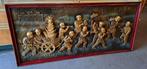 Groot Chinees wand decoratie tafereel 220 x 100 cm erg mooi, Ophalen