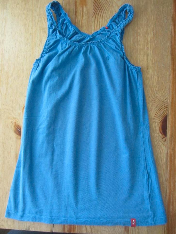 Blauw hemdje EDC +- maat 158-164, Kinderen en Baby's, Kinderkleding | Maat 158, Zo goed als nieuw, Meisje, Shirt of Longsleeve
