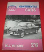 Boekje Ian Allan ltd abc Continental Cars M.J. Wilson 2'6, Boeken, Auto's | Boeken, Ophalen of Verzenden, Zo goed als nieuw, Algemeen