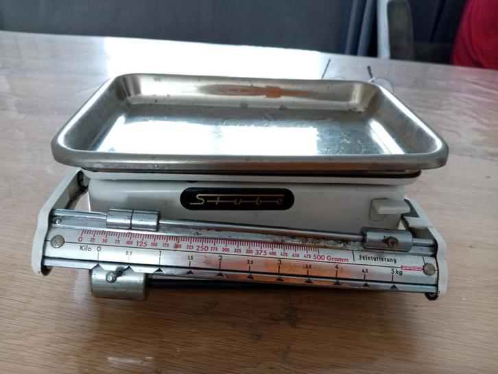 Oude Brocante Weegschaal - Goede Staat, Antiek en Kunst, Antiek | Keukenbenodigdheden, Ophalen of Verzenden
