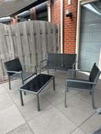 Leuk tuinsetje met afdekhoes, Tuin en Terras, Tuinsets en Loungesets, Ophalen, 4 zitplaatsen, Gebruikt, Aluminium