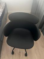 Zwarte bureaustoel kunststof met wieltjes, Zo goed als nieuw, Zwart, Ophalen