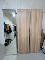 IKEA PAX Kastdeuren - Houtlook & Spiegel, Huis en Inrichting, Kasten | Kledingkasten, Ophalen, Gebruikt, Glas, 50 tot 100 cm