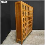 Oude postsorteerkast eiken Kast Locker Vakkenkast Postkast, Antiek, Ophalen, A, A