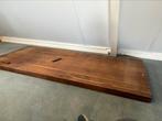Massief eiken blad 197x97x6,5, Doe-het-zelf en Verbouw, Hout en Planken, Ophalen, Eiken, Zo goed als nieuw, Plank