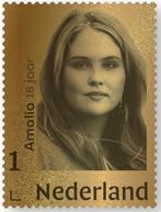 Nederland - 2021 - Gouden Postzegel - Amalia - 18 Jaar, Postzegels en Munten, Verzenden, Na 1940, Postfris