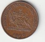 5  cent  1980  Trinidad en Tobago. km. 30  ( 0,30 ), Ophalen of Verzenden, Noord-Amerika, Losse munt