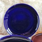 Huizen Holland Laren kobaltblauw dinerbord 2 stuks, Huis en Inrichting, Keuken | Servies, Keramiek, Ophalen of Verzenden, Zo goed als nieuw