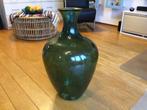 Glazen groene vaas, Huis en Inrichting, Woonaccessoires | Vazen, Ophalen, 50 tot 75 cm, Groen, Glas