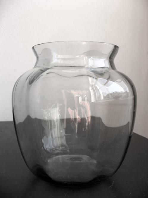 Optisch geblazen ribbelvaas, Leerdam jaren 50, Antiek en Kunst, Antiek | Glas en Kristal, Ophalen of Verzenden
