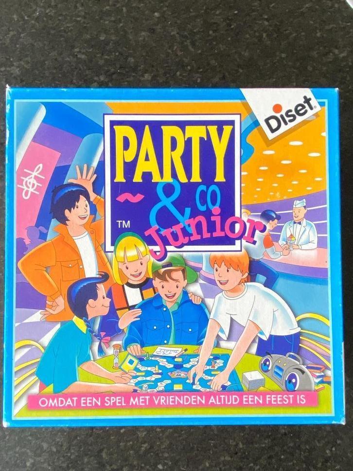 Party & Co junior, Hobby en Vrije tijd, Gezelschapsspellen | Bordspellen, Zo goed als nieuw, Drie of vier spelers, Vijf spelers of meer