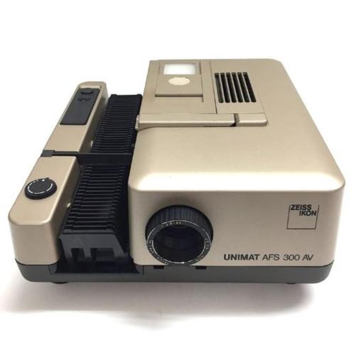 Zeiss Ikon Unimat AFS 300 AV Diaprojector met toebehoren, Audio, Tv en Foto, Diaprojectors, Zo goed als nieuw, Met scherm, Ophalen