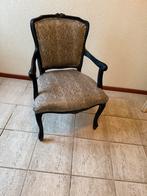 Stijlvolle stoel met slangenprint, Ophalen, Gebruikt, Zwart, Eén