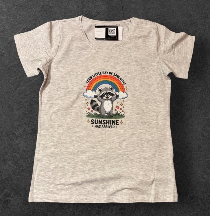 Nieuw​ T-shirt met opdruk 'Your little', Kleding | Dames, T-shirts, Nieuw, Maat 38/40 (M), Grijs, Korte mouw, Ophalen of Verzenden