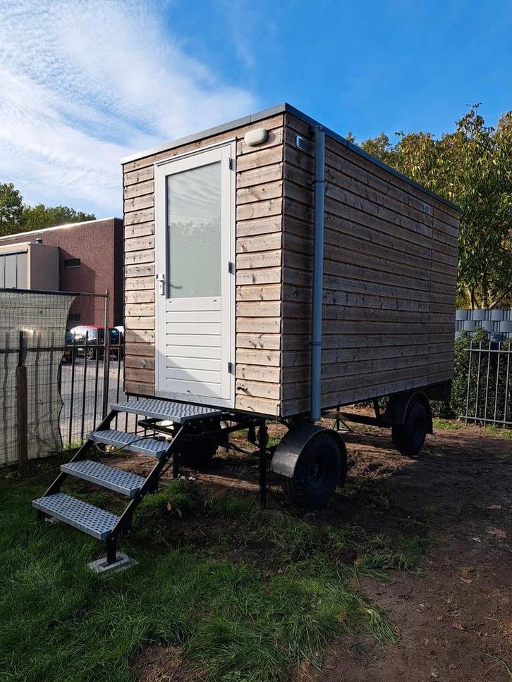Bouwkeet,tuinberging op platte kar, Doe-het-zelf en Verbouw, Overige Doe-het-zelf en Verbouw, Zo goed als nieuw, Ophalen