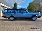 Volvo 240 2.3i Polar Origineel NL NAP volledig onderhouden, Auto's, Gebruikt, 4 cilinders, Blauw, 7 stoelen