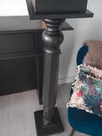Antieke sokkel pilaar mat zwart, Huis en Inrichting, Woonaccessoires | Zuilen en Pilaren, Ophalen, Gebruikt