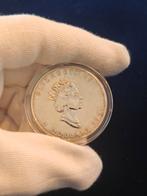 1 oz maple leaf zilveren munt 1991, Ophalen of Verzenden, Zilver